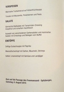 Mittagessen Tag 7