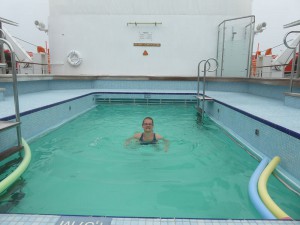 schön warm - im Wasser!