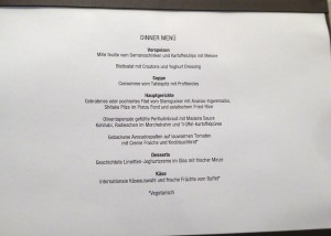 Speisekarte Tag 9