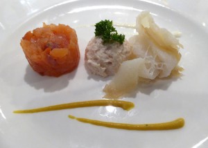Dreierlei von geräucherten Fischen