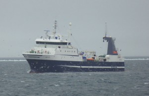 russischer Fischtrawler