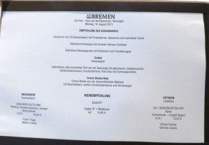 Abendessen Tag 9