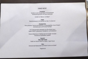 Abendessen Tag 9