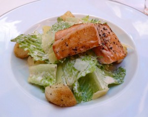 Caesar Salad with Salmon