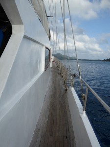 seitliche Promenade