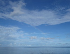 Regenbogen zum Abschied