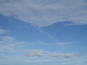 Regenbogen zum Abschied