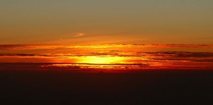 Sonnenaufgang am Äquator