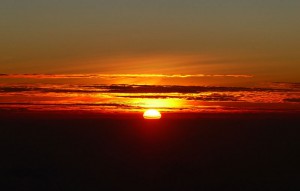 Sonnenaufgang am Äquator