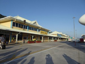Ankunft am Flughafen