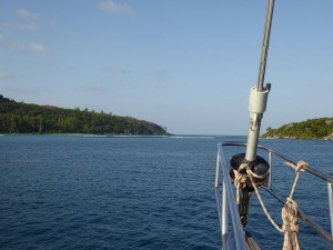 Ankern vor Round Island