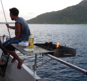 BBQ am Boot