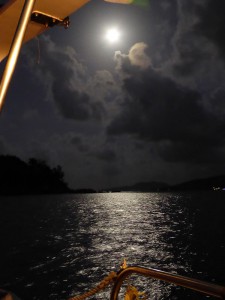 Mond über Round Island