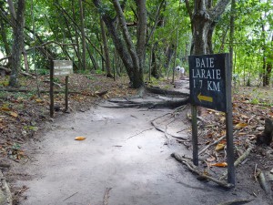 Beginn des Wegs zur Baie Laraie
