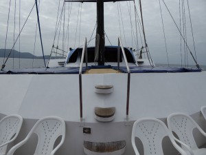 Liegebereich am Vorderdeck