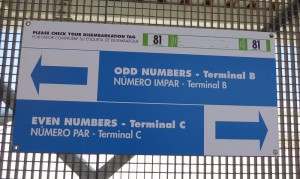 Check-in in Barcelona
