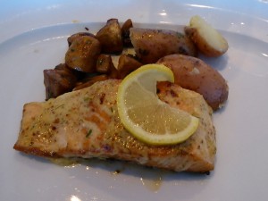 Lachs als Spezialität des Tages