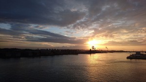 Sonnenaufgang in Amsterdam