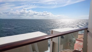 Blick vom Balkon