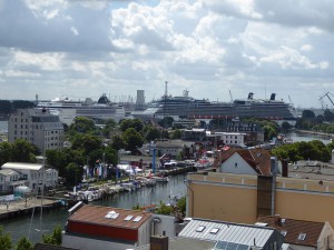 Blick zum Hafen