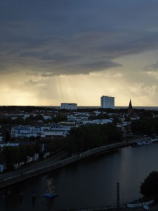 Blick auf Warnemünde