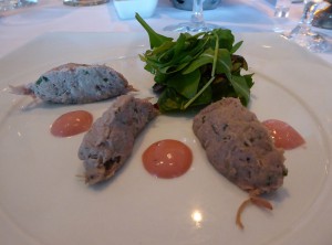 Spiced Duck Rillettes Quenelle
