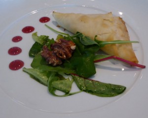 Poached Anjou Pear & Gorgonzola Cheese