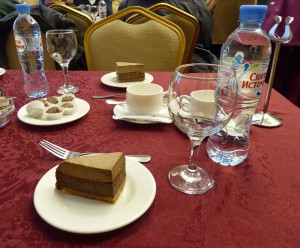 Schokokuchen und Pralinen