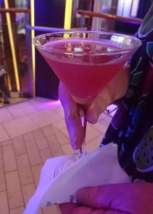 mein Martini von der Eisskulptur