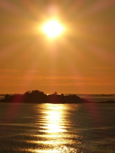 Sonnenaufgang in den Schären