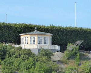 Ausblick vom Balkon - mit Geistermöwe