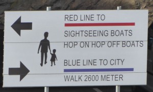 Linien blau, rot