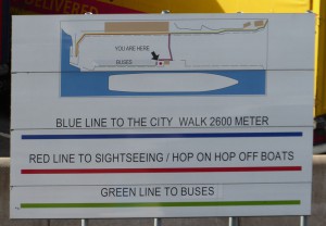 Linien blau, rot, grün