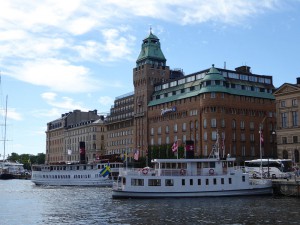 Dampfschiffe in Stockholm