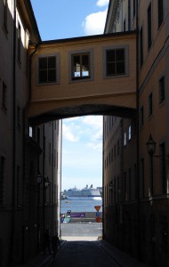 Gamla Stan - Aussicht aufs Schiff