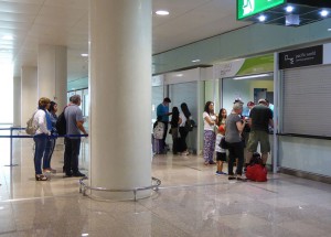 Check-in am Flughafen