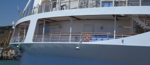 Stühle am Heck auf Deck 5