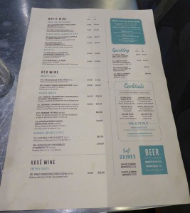 Jamie´s Italian Dinner Menu
