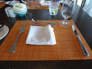 Solarium Dinner Gedeck