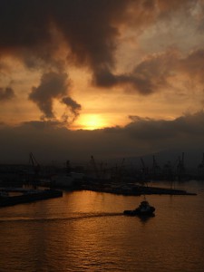 Sonnenaufgang mit Wolken
