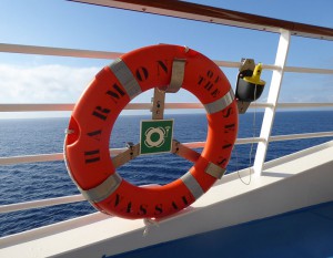 Rettungsring auf Deck 5