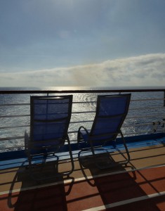 Deckchairs auf Deck 5 am Heck