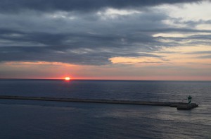 Sonnenaufgang in Barcelona