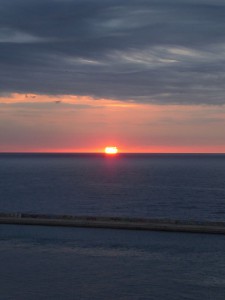 Sonnenaufgang in Barcelona