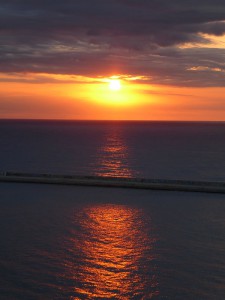 Sonnenaufgang in Barcelona