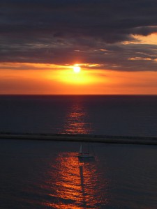 Sonnenaufgang in Barcelona