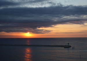 Sonnenaufgang in Barcelona