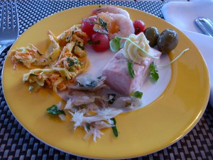 Vorspeisen von Buffet