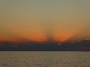 Sonnenaufgang bei Monaco