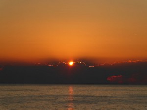 Sonnenaufgang bei Monaco